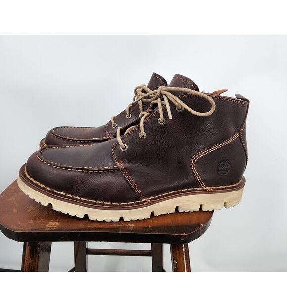 Men\'s Timberland Westmore Leather Chelsea Ankle Boot Size 12 Brown‎ Leather main image 8